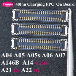 40Pin Charging FPC on MainBoard For Samsung A14 A07 A06 A05 A05S A04 A146B A22 5G A21 4G FPC Connector Port