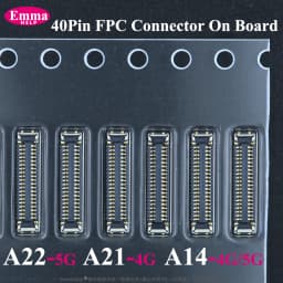 40Pin Charging FPC on MainBoard For Samsung A14 A07 A06 A05 A05S A04 A146B A22 5G A21 4G FPC Connector Port