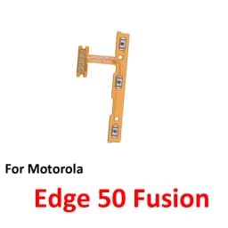 Phone Power Volume Button For Motorola Moto Edge 50 Fusion New On Off Up Down Key Internal Flex Cable Repair Parts Blue