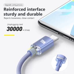 NEW 12OW USBA To Type C To USBC Cable For iPhone 15 16 17 series PD Fast Charging USB C DatCord For Xiaomi OppO samsung