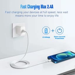 3A USB Cable Fast Charging Data Sync Cord for iPhone 14/13/12/11 Pro Max/XR 6s/7/8 Plus 3ft/6ft Lead Mobile Phone Charger Wire
