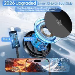 New Qi2.2 25W Magnetic Wireless Charger for Magsafe Charger Mini Fast Charging Station Pad for iPhone18 17 16 15 14 13 12 ProMax