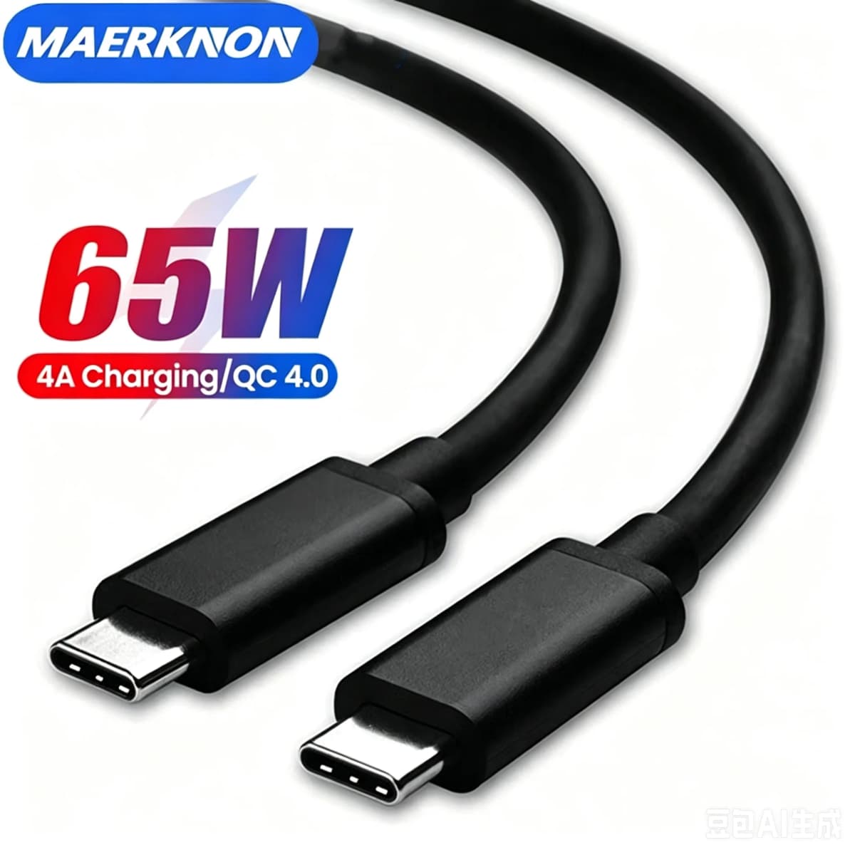 PD 65W USB Type C To Type C Cable USB C PD Fast Charging Wire Cord For Macbook Samsung Xiaomi USB C Cable 0.3m/0.5/1m/1.5m/2m
