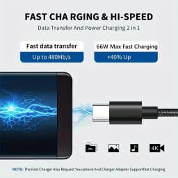 60W 5A Nylon Fast Charging Cable 1/2/3m Dual Type-C Colorful Data Cable Highspeed Data Transfer Quick Charging Wire For Xiaomi17