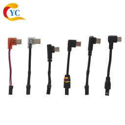 Rider Bracket Type-C Angled Charging Jst Male-Female Connector Cable 90-Degree USB Plug Motorcycle Electric Vehicle Dedicated Tail Plug Cable with Magnetic Clip