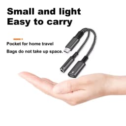 2in1 USBC To 3.5mm Headphone Jack Type C PD 10W Charge Audio Aux Adaptor for iPhone 15 For iPad Pro For Samsung Xiaomi Huawei