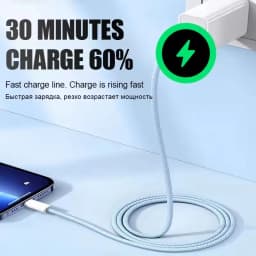 2PCS PD 35W Fast Charge Braided Cable For iPhone 13 14 Pro Max 11 12 mini X XR XS Max 7 8 Plus Quick Charging USB-C Data Cables