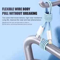 2PCS PD 35W Fast Charge Braided Cable For iPhone 13 14 Pro Max 11 12 mini X XR XS Max 7 8 Plus Quick Charging USB-C Data Cables