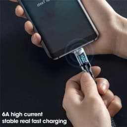 NNBILI 1-3pcs 120W Type C to Type C Cable Phone Super Fast Charging Cable With LED Display Data Cord For iphone 15 16 17 Huawei
