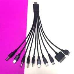 10 in 1 Universal USB To DC Power Cable Mobile Phone Charger Adapter Plug Usb Multifunction Data Transfer DC Jack Charging Line