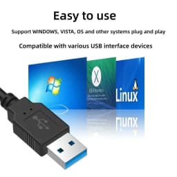 USB 3.0 4 Port Hub Splitter High Speed 120cm Cable Multi Port Expander for Desktop PC Laptop Flash Drive Mouse Keyboard