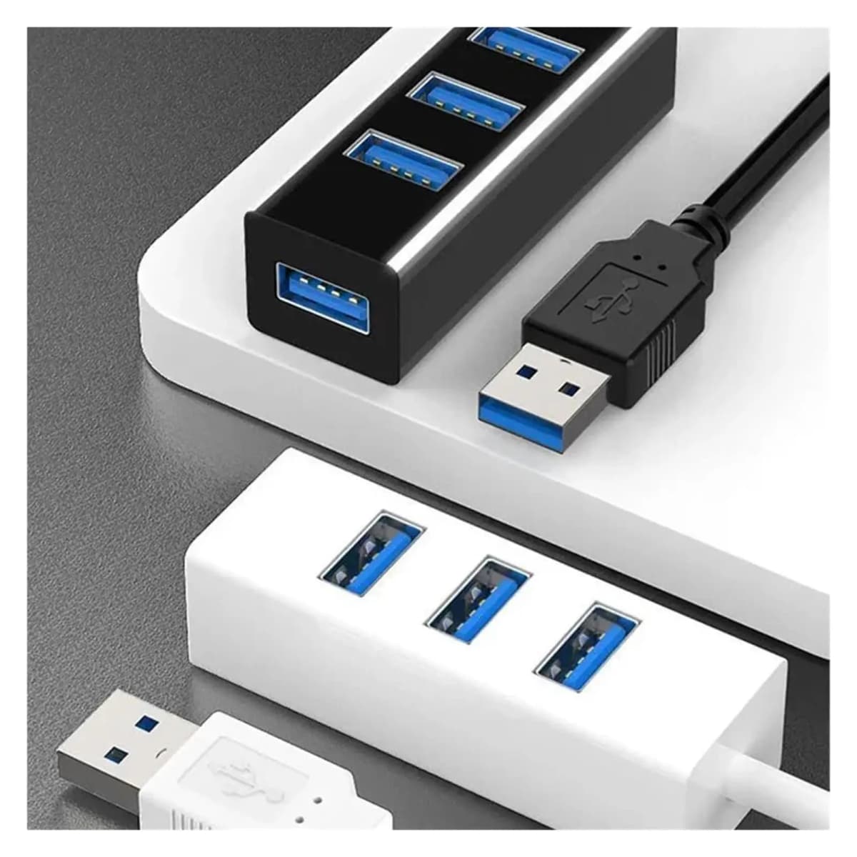 USB 3.0 4 Port Hub Splitter High Speed 120cm Cable Multi Port Expander for Desktop PC Laptop Flash Drive Mouse Keyboard