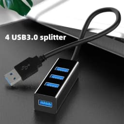USB 3.0 4 Port Hub Splitter High Speed 120cm Cable Multi Port Expander for Desktop PC Laptop Flash Drive Mouse Keyboard