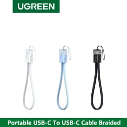 UGREEN Portable Lanyard USB Type C To Type C Cable PD Fast Charging Data For Apple iPad iPhone 17 16 Mobile Phone Tablet Android
