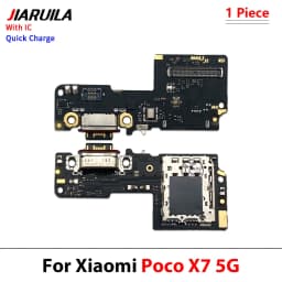 New USB Port Charger Dock Plug Connector Charging Board Microphone Flex Cable For Xiaomi Poco X6 X7 M6 F6 F7 Pro 4G 5G