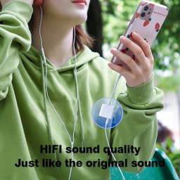 For Lightning to 3.5mm Jack Earphone Adapter Aux Audio Splitter Cable with Charging for iPhone 14 13 12 11 8 7 Pro Max XS XR