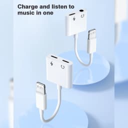 For Lightning to 3.5mm Jack Earphone Adapter Aux Audio Splitter Cable with Charging for iPhone 14 13 12 11 8 7 Pro Max XS XR