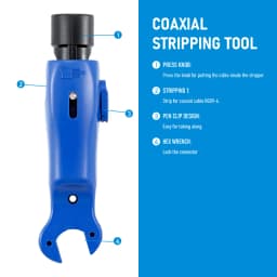Portable Pen Coaxial Cable Stripper RG6 RG7 RG11 RG59 Dual-Purpose 5-7 Simple Wire Stripper Good Tools for Installation