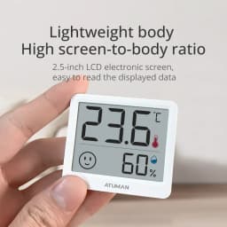 DUKA Atuman 2.5 Inch LCD Electronic Digital Temperature Sensor Humidity Meter Indoor Thermometer Hygrometer Weather Station