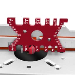 Aluminum Dovetail Jig Woodworking Tenon Caliper Height Measuring Gauge Precision Gaps Gauge Metric/Inch Caliper Machine Tool