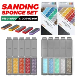 DSPIAE Sanding Sponge Set For GK Military Model Combo Arc Grinding Polishing Sandpaper Making Tool Kit Sanding Paper