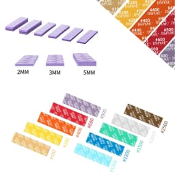 DSPIAE Sanding Sponge Set For GK Military Model Combo Arc Grinding Polishing Sandpaper Making Tool Kit Sanding Paper