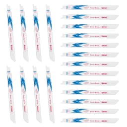 EZARC 20PCS Reciprocating Saw Blades Special for Pallet Repair 9-Inch (225mm) Bi-Metal Sawzall Blades Set for Nail Embedded Wood