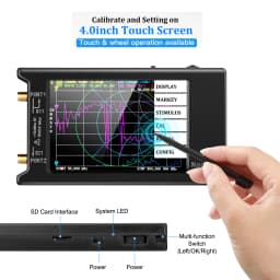 Spectrum Anslyzer NanoVNA-H4 2.8/4" Vector Network Antenna Analyzer 10KHz-1.5GHz MF HF VHF UHF Antenna Tuner Nano VNA NanoVNA-H