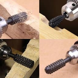 5PCS Drill Bit Set 1/4'' 6mm Shank Rotary Cutting Tools For Grinding Woodworking Knife Wood Carving Tool Burr Set