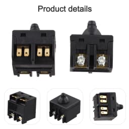 2pcs Angle Grinder Switch Replacement Parts Push Button Switches For 100 Polisher Angle Grinder Accessories Power Tool