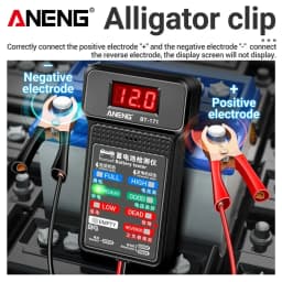 ANENG BT-171 Multifunctional Battery Testers 12V Auto Repair Industry Detection with LED Reverse Display Screen Electrician Tool