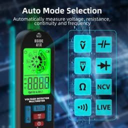 BSIDE Smart Digital Multimeter Rechargeable Electronic Tester AC DC Contactless NCV Automatic Diode Capacitor Breakpoint Meter