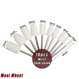 Polishing Buffing Wheel For Dremel Rotary Tool Accessories Cotton Wool Felt Jewelry Buffing Drill Kit