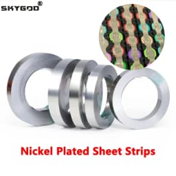 10m/roll Nickel Plated Strip 18650 Battery Nickel Sheet Plate Connector Steel Belt Spot Welding Machine Battery Welder