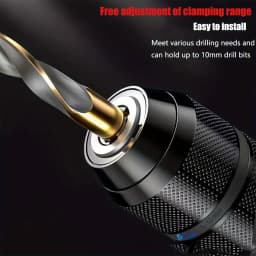 3/8" 1/2"(0.8-10mm,1.5-13mm)Keyless Drill Chuck, Universal Replacement Thread Keyless Metal Drill Chuck for Hand Electric Drill