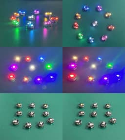 2PCS Super Brightness Key Button Lamp Wireless Led Lights 3-mode W Battery Diy Micro Scene Layout Illumination Materials Diorama