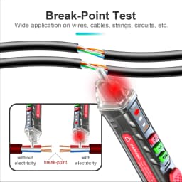NJTY T-03 Circuit Breaker Finders Electrical Instrument Breakpoints Detector Live Wire Checking Socket Testor Laser Voltage Pen