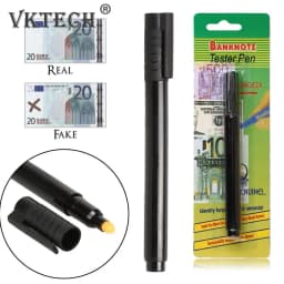 1/2Pcs Portable Money Checker Pen Fake Banknote Marker Ink Currency Tester Water-based Checking Marker Counterfeit Detector