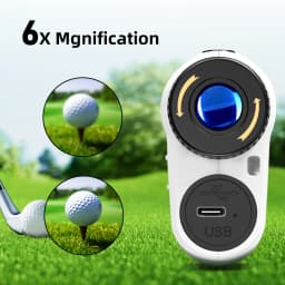 REVASRI Golf Laser Rangefinder Type-C Charge 600M/1000M 6X Magnification Monocular Telescope Range Finder for Outdoor Sports