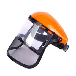 Safety Head-Mounted PVC Protective Mask Anti-Splashing Grass Anti Dust Mask For Cutting Hat Avoid Face Screen Protection Mask