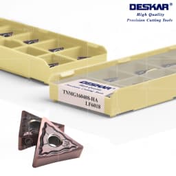 DESKAR 100% Original TNMG160404 TNMG160408 HS MQ JMS HA MA MS LF6018 Numerical Control Lathe Turning Cutter Insert Cutting Tool