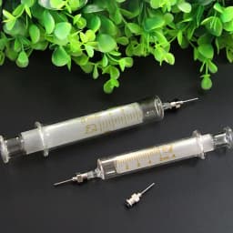 RELIFE Glass Syringe 5ml 10ml Mobile Phone Repair Special Welding Oil Welding Container Syringe Metal Needle Syringe Tool