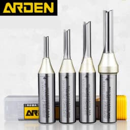 Arden 2 Flutes TCT Straight End Mill Woodworking CNC Tool Carbide Cutter 1/2 Shank Router Bit For Wood MDF Plywood Chipboard