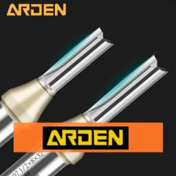 Arden 2 Flutes TCT Straight End Mill Woodworking CNC Tool Carbide Cutter 1/2 Shank Router Bit For Wood MDF Plywood Chipboard