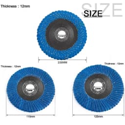 NuoDun 4/4.5/5Inch Abrasive Flap Wheel Polishing Flap Disc for Angle Grinder Metal Aluminum Stainless Steel Sharpening Deburring