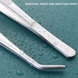 Stainless Multifuctional Steel Elbow Tweezers Aquarium Clip Long Tongs Non-slip Tweezers Forceps Pet Feeding Tools
