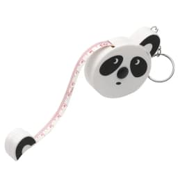 Cartoon Tape Measure 0-150cm 0-60 Inch Mini Portable Cute Animal Shape Key Ring Automatic Tape Measure Panda Frog Piggy Tiger