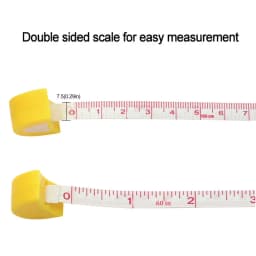 Cartoon Tape Measure 0-150cm 0-60 Inch Mini Portable Cute Animal Shape Key Ring Automatic Tape Measure Panda Frog Piggy Tiger