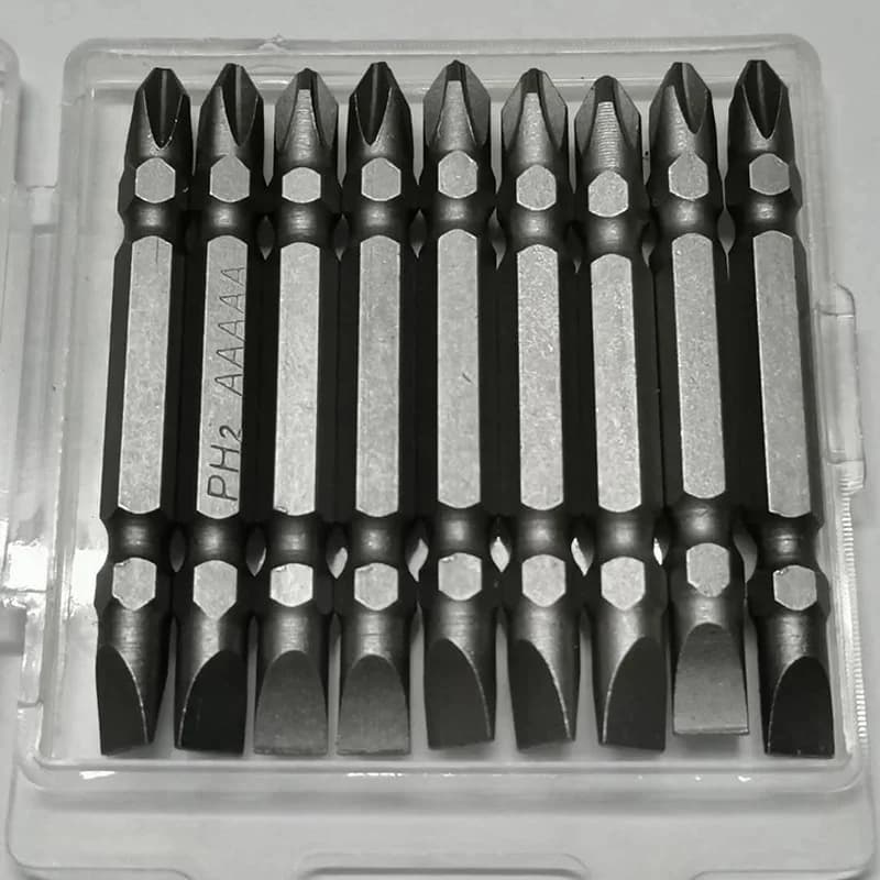 Screwdriver Bits Set 65mm PH2 Anti-slip with Magnetic 1/4" Hex Shank Fits Hand Electric Drill Driver Hand Tools