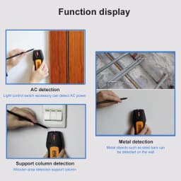 Wall-mounted Metal Detector Wall Scanner Suitable for Detecting Metal and Non-metal AC Wiring Sensors with Audible Alarm